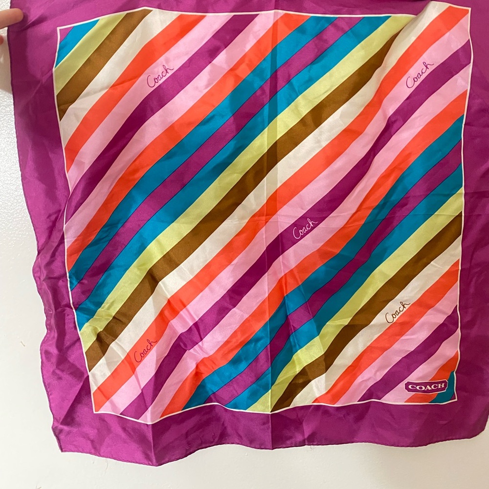 Satin Coach Scarf